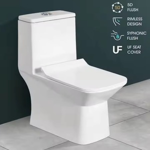 Marché saoudien prix bon marché porcelaine matériaux sanitaires cristal modèle une pièce toilette pour hôtel 5 étoiles - Product Image 3