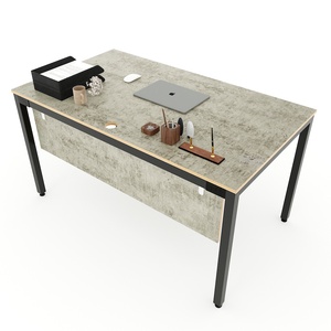 Uconcept HBUC043 Solid Wood Office <b>Desk</b> 140x80cm Plywood with Adjustable Iron Legs <b>Extendable</b> and for Dining - Product Image 2