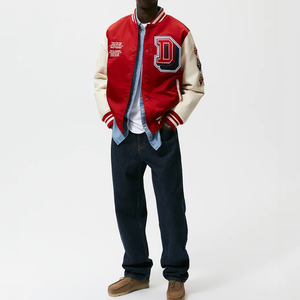 Wool <b>Varsity</b> <b>Jacket</b> <b>Mens</b> Warm College Letterman <b>Bomber</b> <b>Jacket</b> Custom Embroidery Team Wear High Quality - Product Image 5