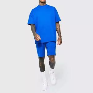 Custom Summer Streetwear Jogger <b>Suits</b> 100% Cotton Tracksuit for Men Screen Puff Print <b>T</b> <b>Shirt</b> and Shorts Set - Product Image 4
