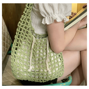 Bolso de Ganchillo, Bolso de Mano de Yute Resistente para Compras, Playa y Embalaje Ecológico, Hecho en Vietnam - Product Image 6