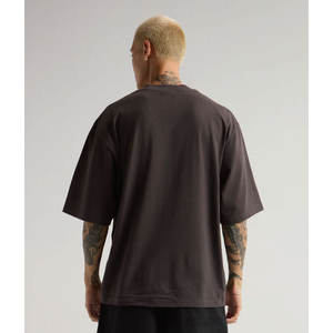 T-shirt à épaules tombantes de qualité supérieure pour hommes T-shirt à col rond respirant à séchage rapide ample confortable - Product Image 2