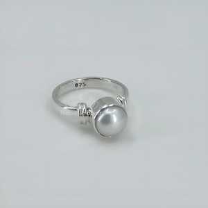 925 Sterling Silver Handmade <b>Dainty</b> Pearl <b>Ring</b> White Freshwater Boho June Birthstone Gift New Collection of Handmade Jewelry - Product Image 6
