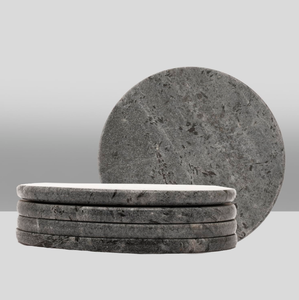 Juego de posavasos redondo de mármol verde para bebidas de té, hogar, cocina, oficina, mesa de comedor, tazas de té, tazas de café, latas de cerveza, bar, vasos de agua 2024 - Product Image 6