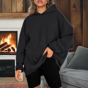Vente en gros Sweat à capuche surdimensionné personnalisé unisexe pour femmes en coton de haute qualité conçu pour les vêtements grande taille - Product Image 1