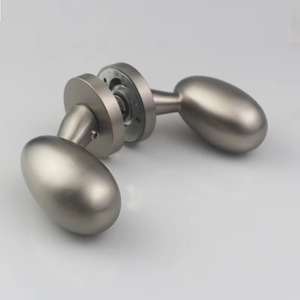 Poignée de porte élégante en forme d'oeuf noir avec finition lisse parfaite pour le bureau de la chambre à coucher de la porte principale et les intérieurs contemporains - Product Image 2