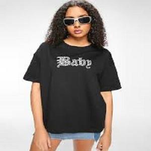 Venta caliente mujeres Camisetas-LAVADO 100% algodón señoras personalizado impreso 100% algodón suave camiseta OEM hecho en la India - Product Image 2