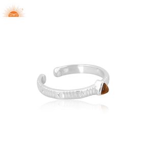 Minimalist Women's <b>Ring</b> Yellow <b>Tiger</b> <b>Eye</b> Trillion Shape Adjustable Tiny Style Designer Jewelry Wholesaler Fine Jewelry <b>Rings</b> - Product Image 3