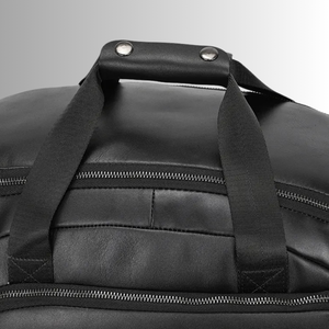 Premium Vintage en cuir véritable hommes sac de sport fermeture éclair grande capacité bagages de voyage pour événements visites voyages d'une nuit - Product Image 4