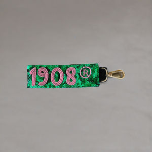 Porte-clés perlé de haute qualité fabriqué à la main en métal brodé accessoires de sororité nouveau Style Designer inde meilleur vendeur pour - Product Image 4