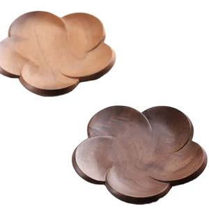 Decorative Floral Placemats Decorative Tabletop Wooden Coasters Set eco Friendly Non Slip Real Acacia Coaster <b>boards</b> For Cups - Product Image 1