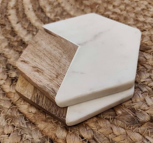 Marble & Wood <b>Coaster</b> Round Protection Mat Cup <b>Coaster</b> Factory Direct <b>Drink</b> Marble <b>Coasters</b> Wholesale - Product Image 4