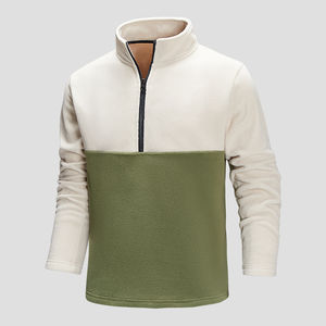 เสื้อสเวตเตอร์สวมหัวขนแกะขั้วโลกซิปไตรมาส1/4มีกระเป๋า - Product Image 2