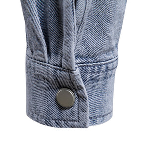 Chaqueta Vaquera Nueva de Alta Calidad, Informal, 100% Algodón, Gruesa, de Manga Larga, Camisa Vaquera para Hombre, Chaqueta Vaquera al por Mayor - Product Image 6