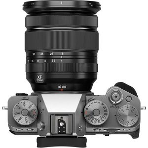Silver X-T5 Mirrorless Digital <b>Camera</b> with 16-80mm Lens Used Bundle Including Extra Battery Charger Tripod <b>Backpack</b> Kit - Product Image 5