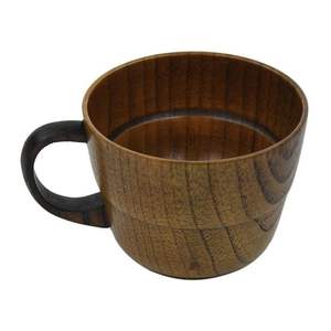 Tasse en bois faite à la main de Style nordique tasse en bois naturel Portable pour café thé et lait Design classique pour Camping cadeaux d'affaires - Product Image 2