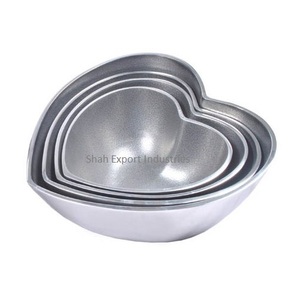 Vajilla con forma de corazón, de Metal ensaladera, cuencos para servir alimentos chapados en plata para mesa de comedor y cuencos de frutas de cocina - Product Image 2
