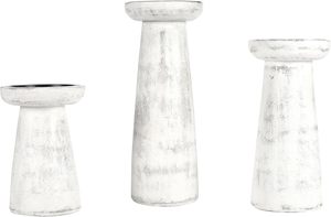 Handcrafted <b>Wooden</b> <b>Candle</b> <b>Holders</b> for Stylish Home Decoration Unique White Washed Finish for <b>Pillar</b> <b>Candles</b> - Product Image 5