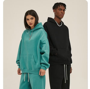 Nouveaux sweats à capuche d'hiver vierges pour hommes 2026, en molleton de coton 280G de haute qualité, style streetwear, impression numérique personnalisée en gros - Product Image 3