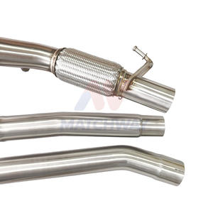 Tubo de Escape MATCHWAY de <span class=keywords><strong>3.5</strong></span> Pulgadas, Acero Inoxidable 304, para VW Golf MK7 MK7.5 GTI Jettle Seat Leon Cupra 5F/RS 5E <span class=keywords><strong>TFSI</strong></span> Audi <span class=keywords><strong>A3</strong></span> 2013+ - Product Image 4