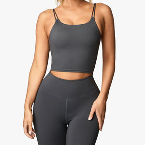 เสื้อชั้นในกีฬาสำหรับผู้หญิง น้ำหนักเบา ขนาดผู้ใหญ่ ดีไซน์สายรัด เหมาะสำหรับออกกำลังกาย เสื้อผ้ากีฬา - Product Image 1