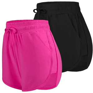 กางเกงขาสั้นสำหรับวิ่งฤดูใบไม้ร่วงแบบลำลองของผู้หญิงผ้าคอตตอนกันรอยยับง่ายสไตล์วินเทจธรรมดาผ้าโพลีเอสเตอร์กันน้ำ - Product Image 4