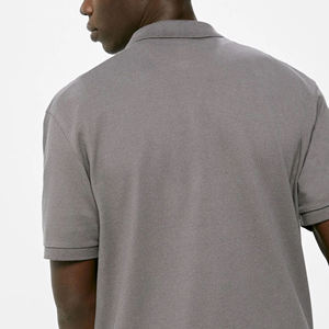 Vente en gros de chemises pour hommes à manches courtes en coton 100% tricoté sur mesure, anti-froissement, avec poche, de haute qualité, impression de logo vierge - Product Image 4