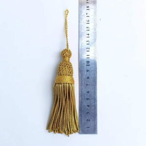 Factory Customized Silver Bullion <b>Tassels</b> Decorative Fringe Gold <b>Trim</b> Wholesale - Product Image 6