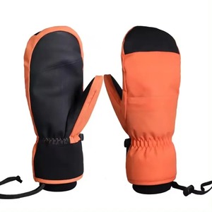 Guantes deportivos cálidos de invierno con palma de cuero de cabra a prueba de viento Nuevo diseño Manoplas impermeables para snowboard Guantes de esquí Calidad fina por - Product Image 2