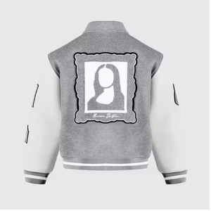 Chaquetas de Béisbol Varsity Personalizadas de la Mejor Calidad al por Mayor, Chaqueta Bomber Cortavientos con Letras Divididas para Adultos y Jóvenes - Product Image 6