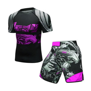 Fabricante de Ropa de Lucha de Spandex con Estampado por Sublimación, Rash Guard de BJJ Personalizado con Estilo Único y Marca Privada - Product Image 3
