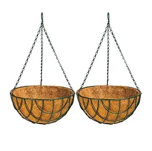 Cintre mural en fibre de coco Demi-doublure Pots de jardinières suspendus 12 pouces Jardinières en fibre de coco au meilleur prix des États-Unis