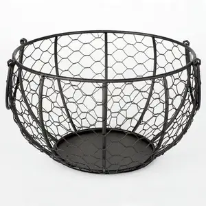 Oval geformte Trend ing Metallic Mesh Korb Organizer für Arbeits platte zu angemessenem Preis Custom Fruits Basket Hot Sale