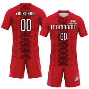 ชุด100% ผ้าโพลีเอสเตอร์สำหรับนักฟุตบอลออกแบบโลโก้ได้ตามต้องการผลิตในปากีสถาน - Product Image 5