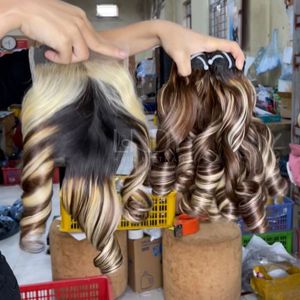 Paquets rebondissants de couleur personnalisée avec fermeture pour faire une perruque à partir de cheveux humains vietnamiens Whosale - Product Image 3
