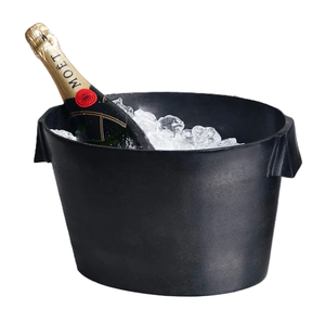 Seau à Glace en Aluminium Nouvelle Arrivée Métal Nickelé Champagne Refroidisseur de Vin Baignoire Pour Bar Fêtes Vente à Chaud Accessoires de Bar - Product Image 6