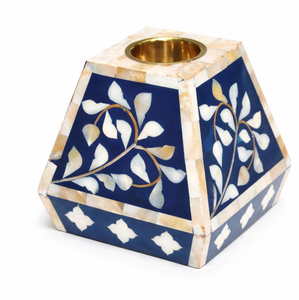 Handcrafted Eco-Friendly Resin Mubkhara Incense Burner with Mother of Pearl <b>Bone</b> Inlay Budget-Friendly Religious Gift - Product Image 6