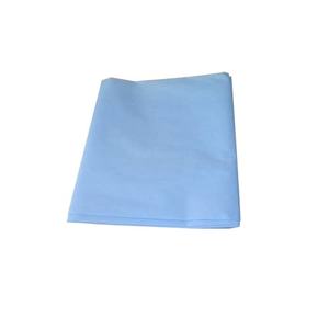 Drap de lit jetable imperméable en cellulose non tissée et PE bleu 25 g/m² 138x240 cm Paredes bleues - Product Image 1