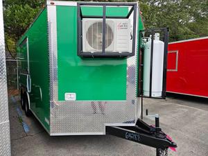 จัดส่งฟรีรถพ่วงทอดอาหารแบบเคลื่อนที่มีอุปกรณ์ครบครันสำหรับทอดขนมขบเคี้ยวข้างถนนอาหารห้องครัวสำหรับจัดเลี้ยงขนาดเล็ก - Product Image 2