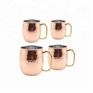 Custom <b>Coffee</b> Mugs Metal Cup High Quality 100% Hammered Pure Copper Cup Moscow Mule Mug For Drink ware Mugs - Product Image 1
