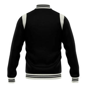 Chaqueta universitaria con letras de lana de longitud larga personalizada para hombre, soporte de cuero Real, parches de logotipos bordados en la calle, revestimiento de invierno - Product Image 2