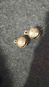 Custom made <b>Vintage</b> brass jingle sleigh bells with rich festive tones for holiday decor costumes or traditional horse harnesses. - Product Image 5