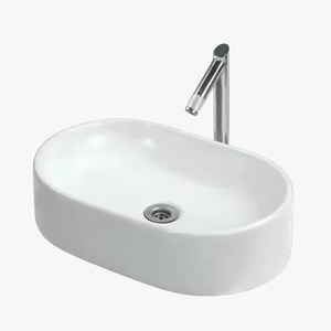 Foshan Fournisseur Usine Salle de bain Lavabo Céramique Couleur de l'eau Bassin Noir Table Top Lavabo au Meilleur Prix Designer Bassin - Product Image 1