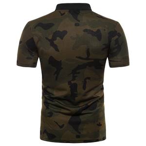 Camisa deportiva para hombre con estampado de sublimación personalizada 2025 de alta calidad 100% algodón de secado rápido transpirable Golf para camisas de cuello alto - Product Image 2