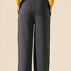 Vente chaude grande taille femmes Baggy coton pantalons décontractés respirant cordon conception taille élastique Street Wear pour l'hiver - Product Image 2