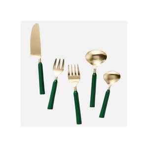 Ensemble de couverts en acier inoxydable Royal Gold SS 304, 4 pièces, avec boîte cadeau, ensembles de couverts de mariage - Product Image 1
