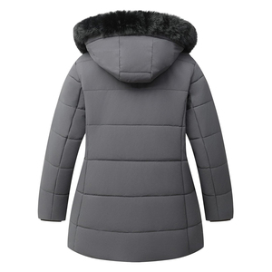 Veste d'hiver longue pour femme, style personnalisé, coupe ajustée, coupe-vent, polaire, veste parka d'hiver - Product Image 4