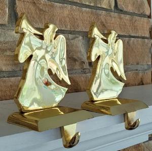 ที่แขวนถุงเท้าแบบเข้ามุมสีทองเคลือบด้วยผงสีน้ำตาลอุปกรณ์เสริมสำหรับปาร์ตี้เทศกาลตกแต่งวันหยุดราคาที่ดีที่สุด - Product Image 2