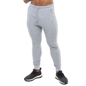 Pantalon de jogging léger en toile de coton respirant et élégant pour homme, avec logo personnalisé, taille mi-haute, style décontracté et cordon de serrage - Product Image 1