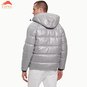 Chaqueta de Plumón Ecológica con Capucha para Hombre, Diseño Nuevo, Logotipo Personalizado, a Prueba de Viento, para Invierno, en Venta - Product Image 3